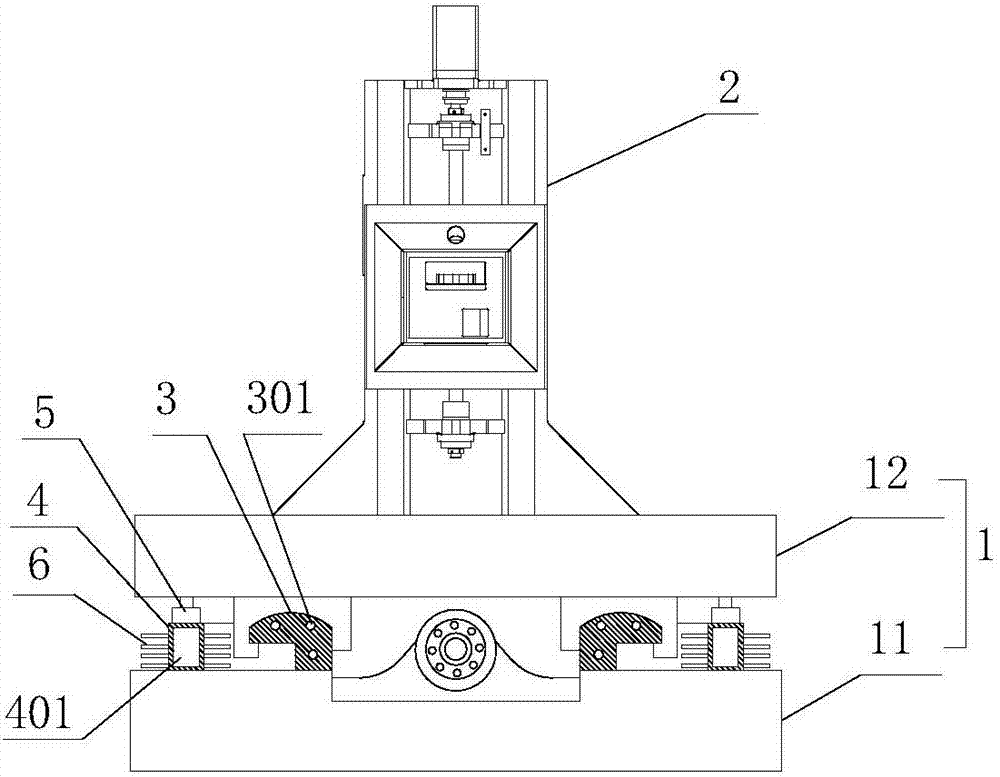 Self heat dissipation type long-life processing machine tool