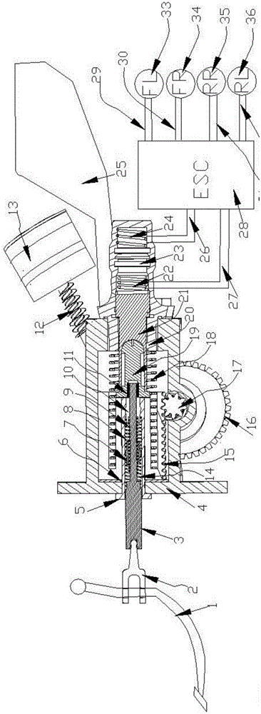 Novel full decoupling electronic hydraulic power-assisted brake system