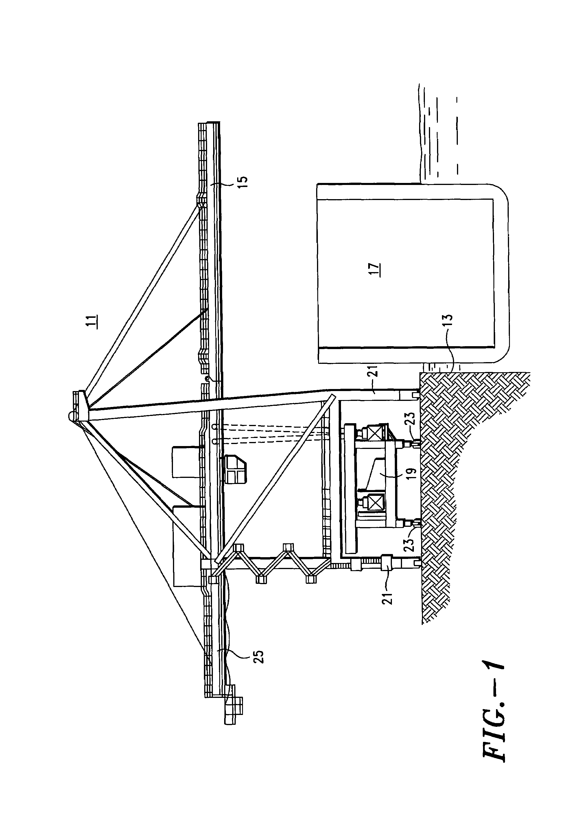 Mobile cargo container scanning buffer crane