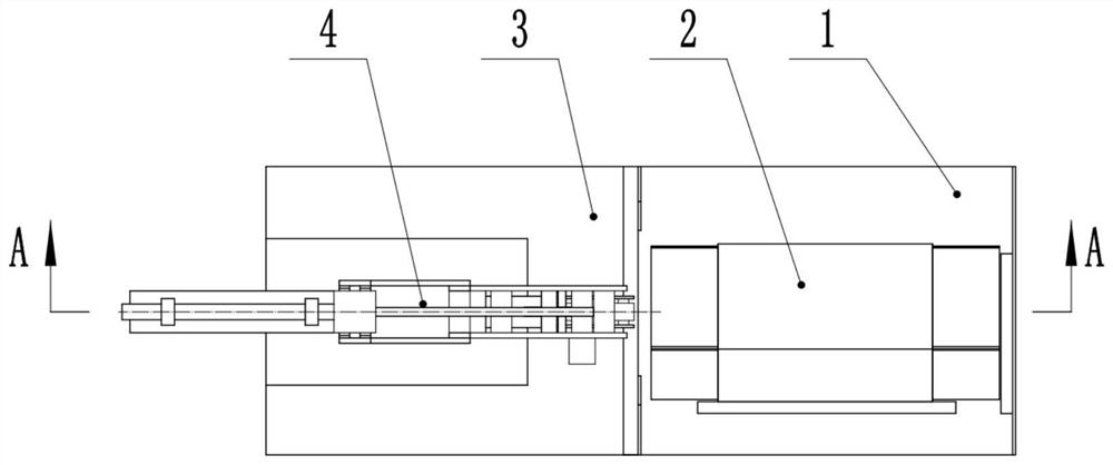 Cantilever type automatic tape sticking device