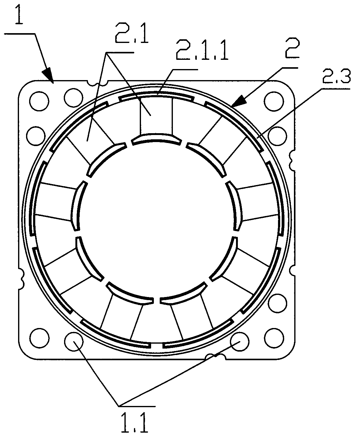 Motor stator