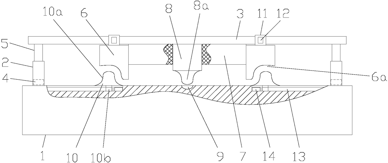 Adjustable clamping device for workpiece fastening