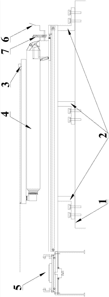 Machined-mounted hydraulic anchor rod drilling equipment