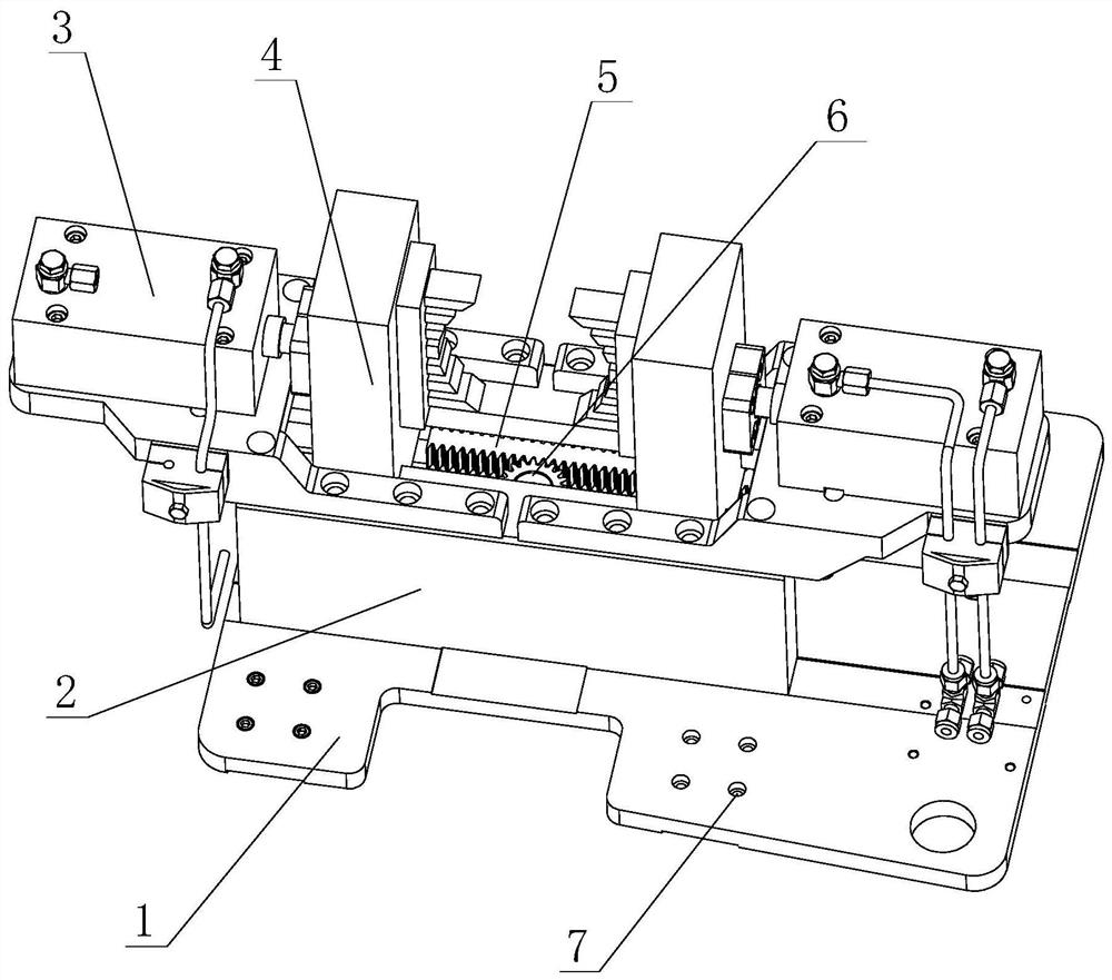 A steel pipe fixture for pipe thread processing equipment