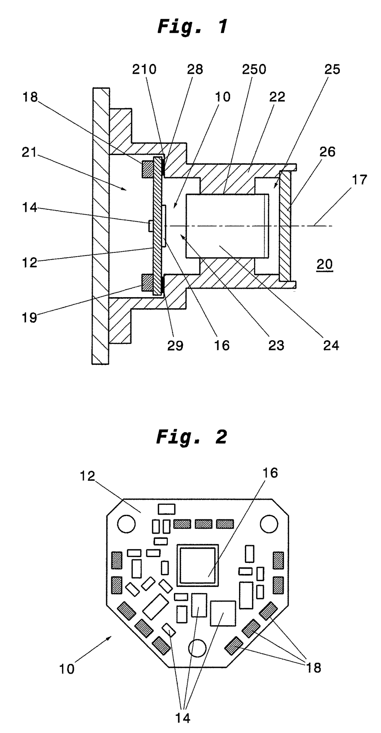 Camera with heating element