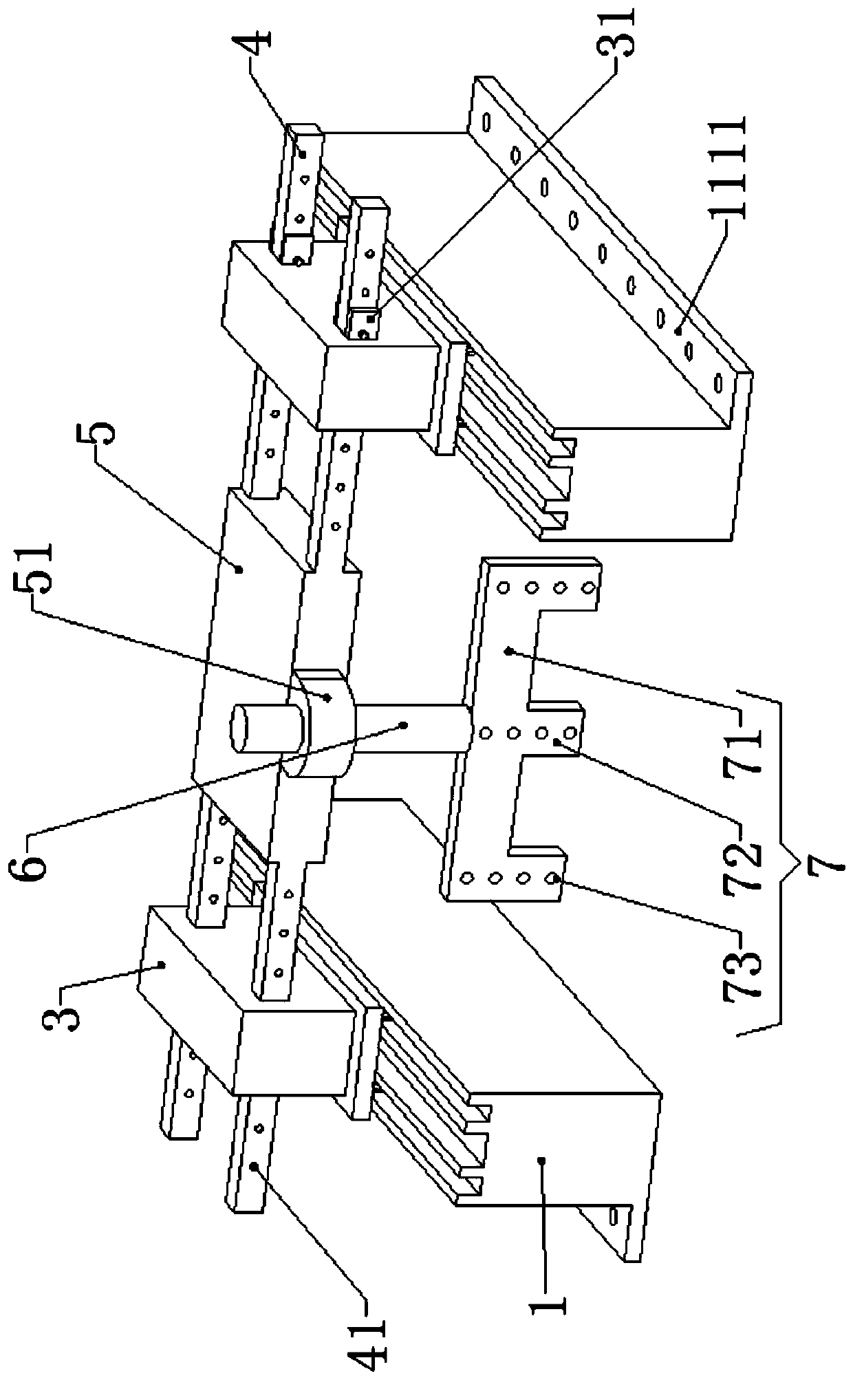 Pavement cement paving device for road and bridge construction