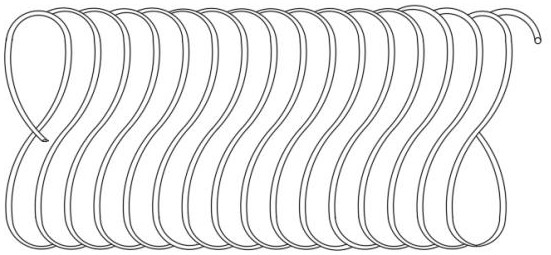 A manufacturing process of an 8-shaped retractable and easy-to-storage charging cable for new energy vehicles