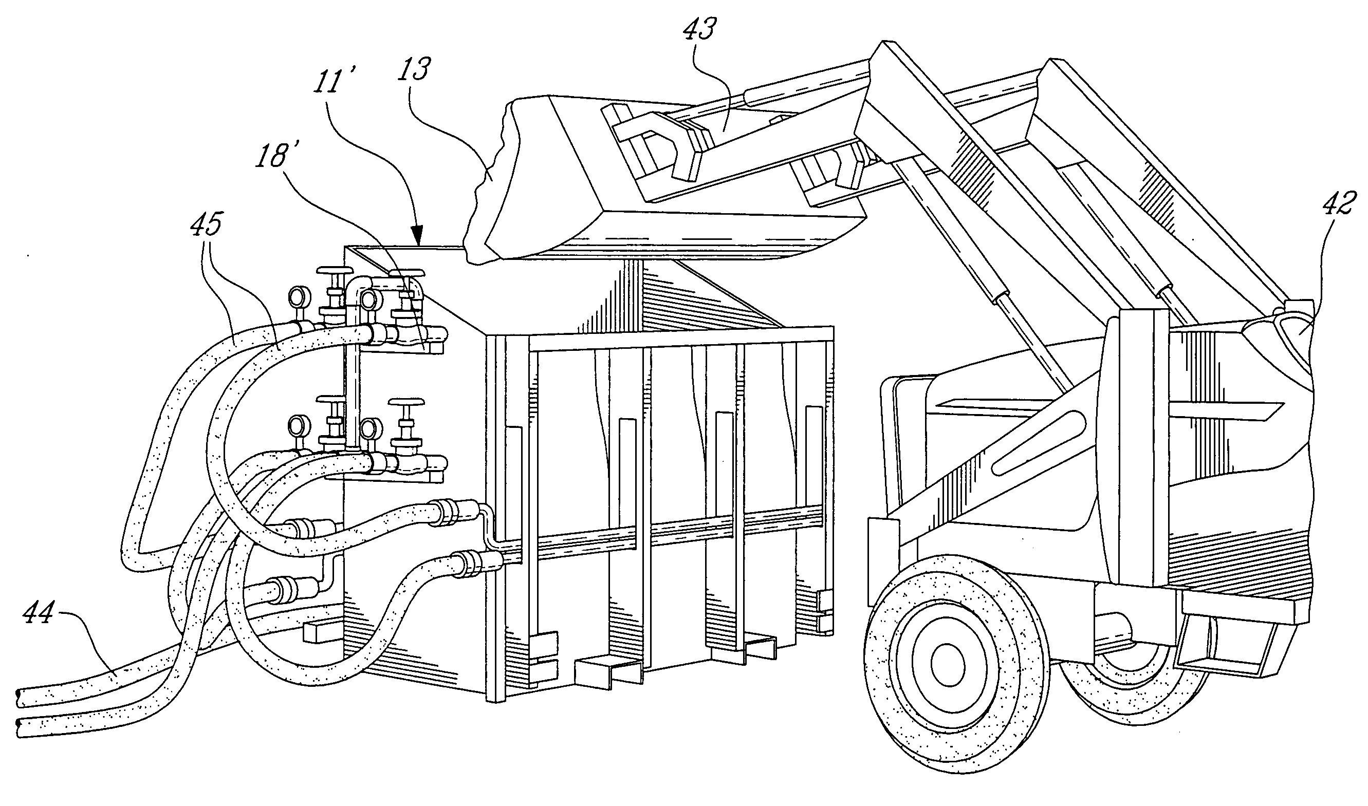 Snow melting system and method with direct-contact water heater