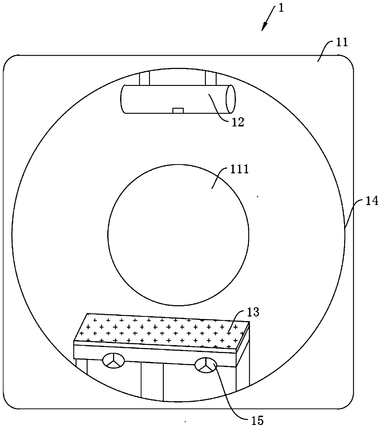 Flat-panel CT machine