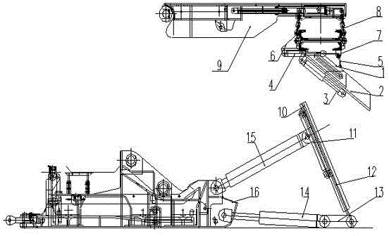 Rapid filling mechanism for filling coal mining conveyor