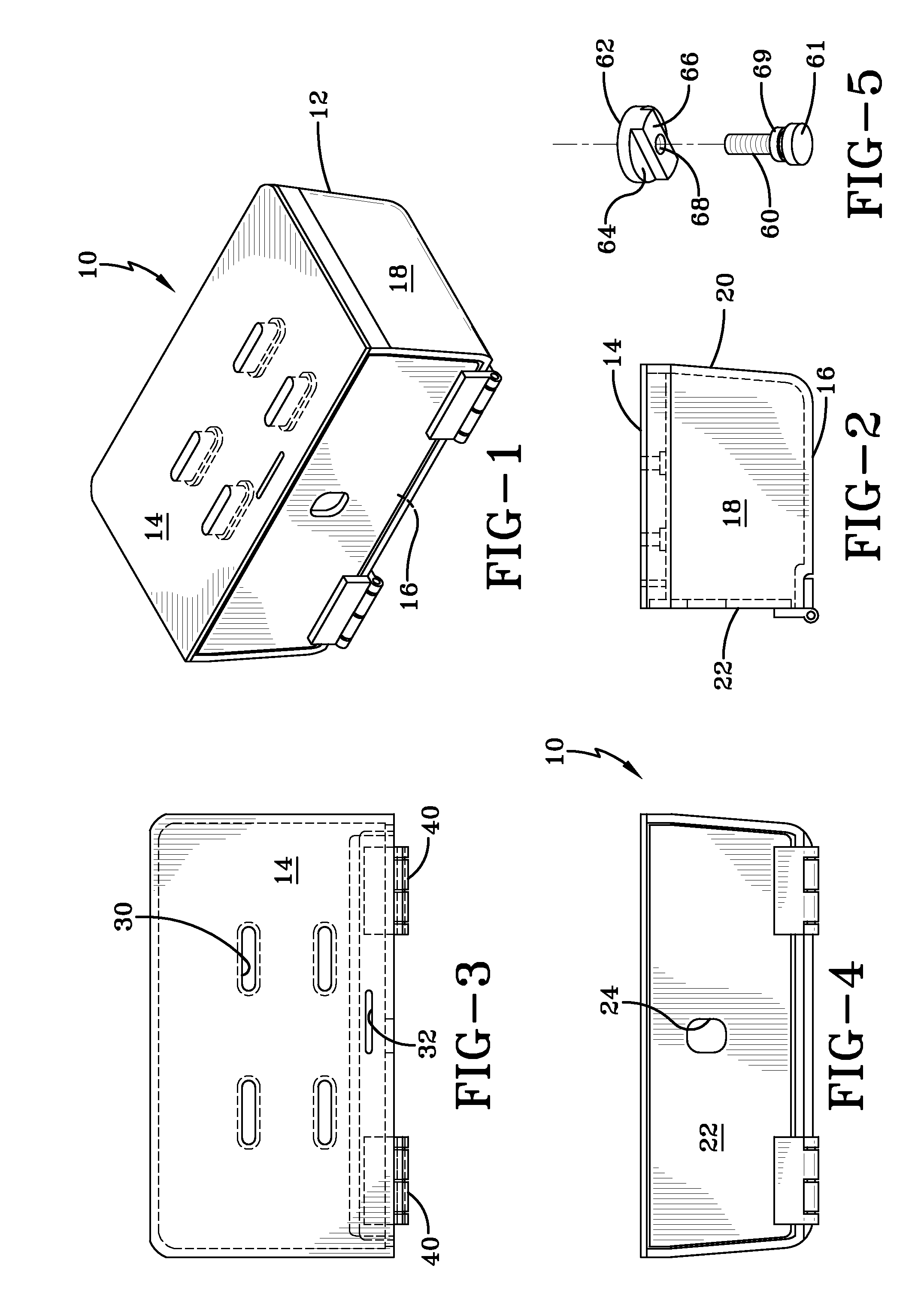 Locking refrigerator or freezer box