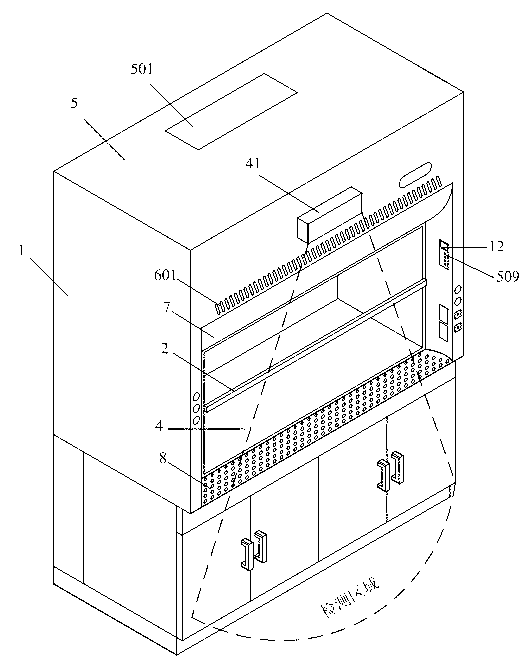 Novel energy-saving environment-friendly numerical-control fume hood of laboratory