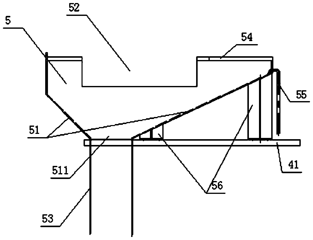 Cold saw dust collecting device