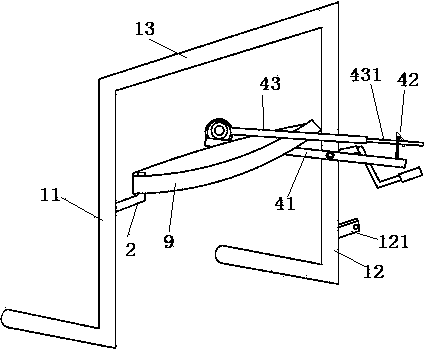 Single-hand towel wringing device