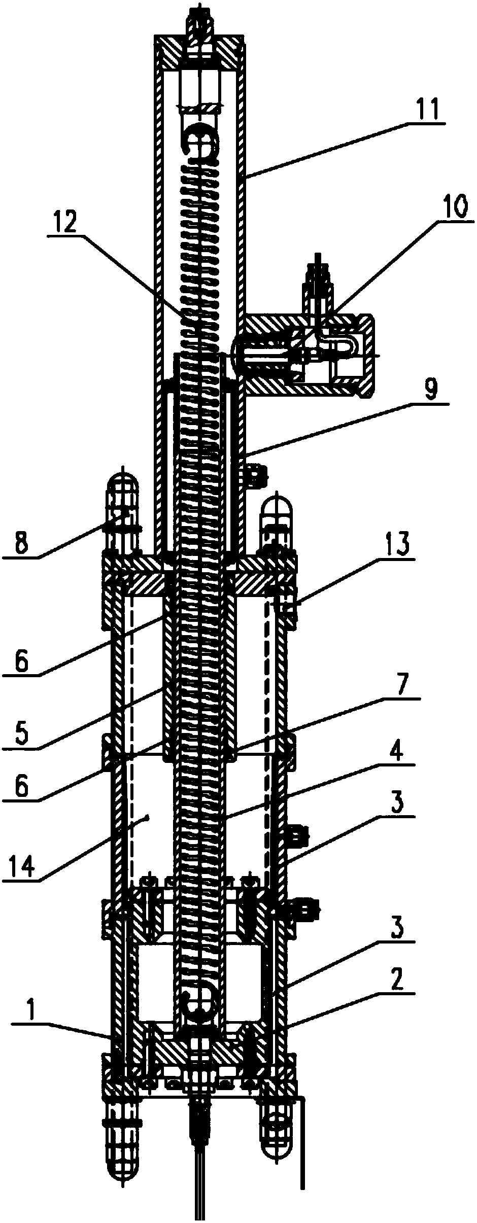 Pressure compensation device with pressure relief detection and automatic oil making-up and pressure maintaining functions for underwater tool