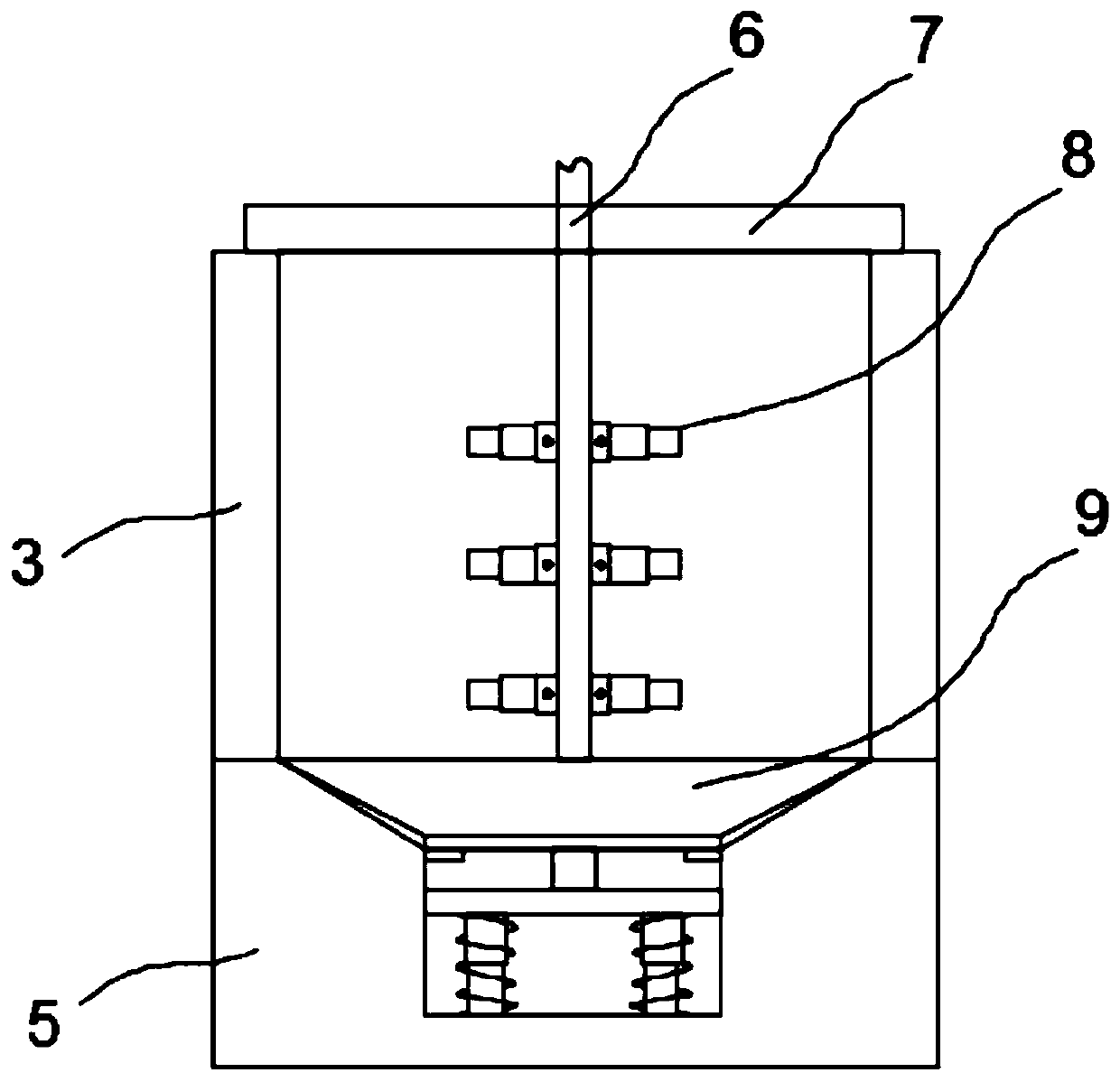 Preparation device for improving fluidity of polyurethane color master batch