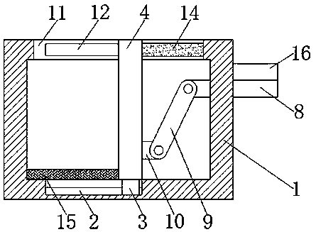 Machine tool waste box having compression function