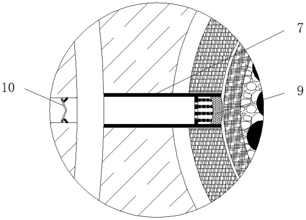 A cable fixing device for reducing cable abrasion