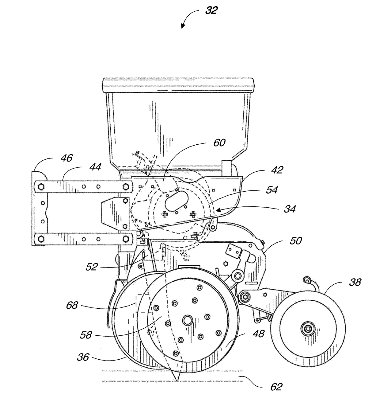 Radar based seed sensor for use with agricultural systems, methods, and apparatus