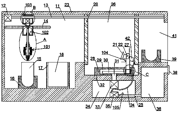 A spraying device based on solar vacuum tube heat-absorbing coating