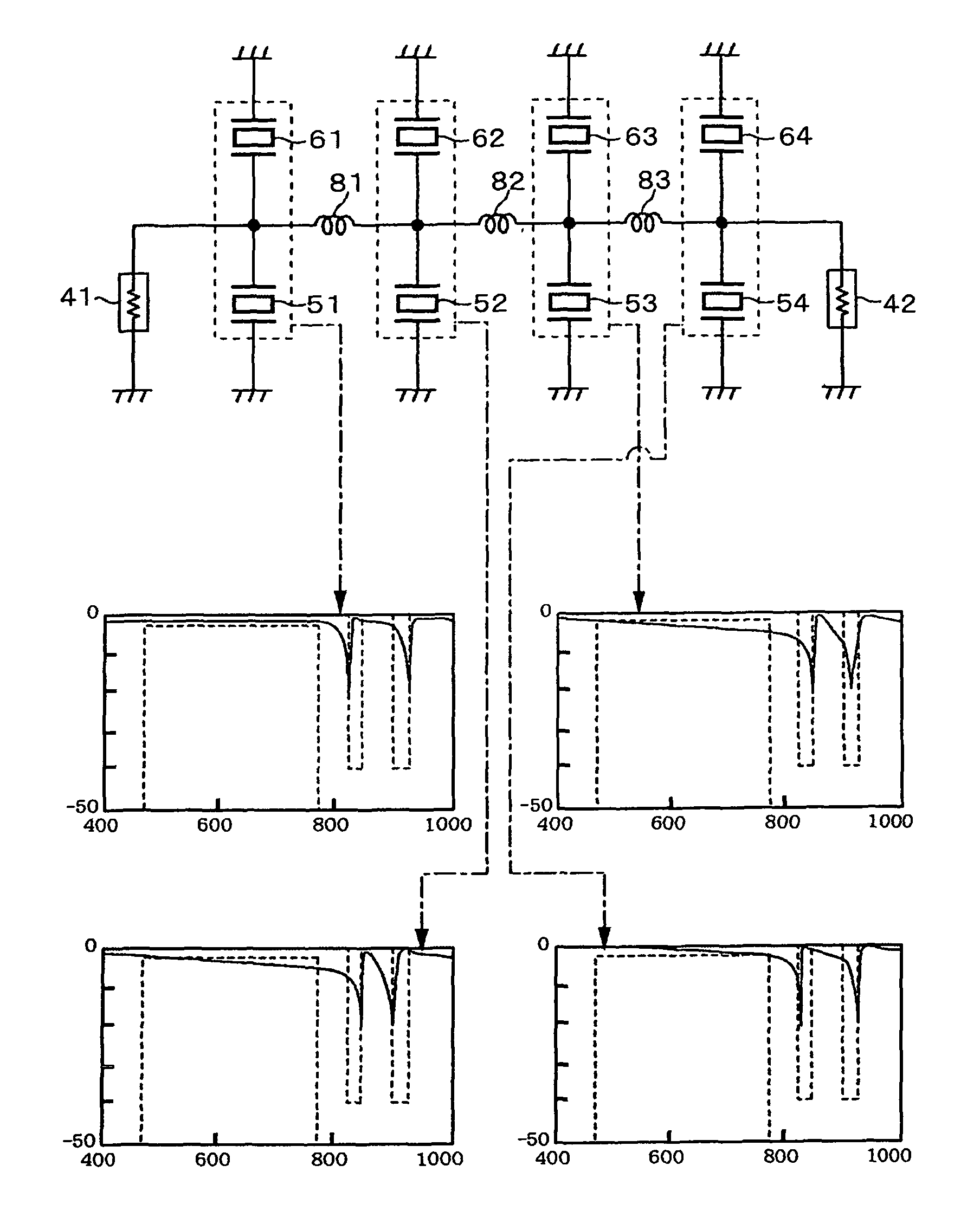 Filter, portable terminal and electronic component