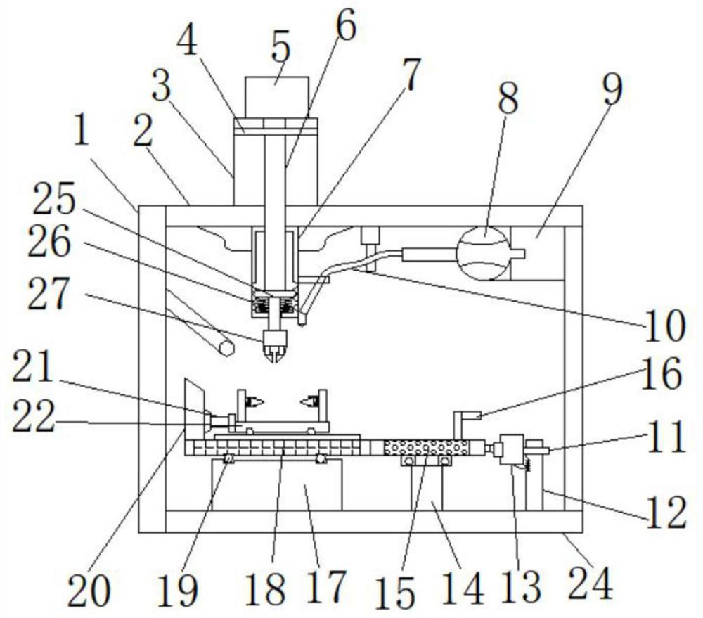 A slotting device for carton production