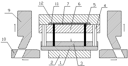 Injection molding encapsulation die structure