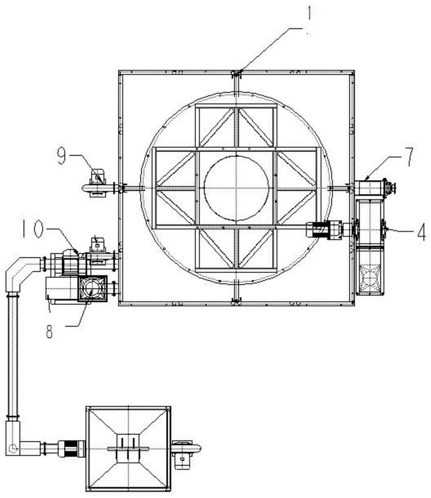 Full-automatic chaff hot-blast stove