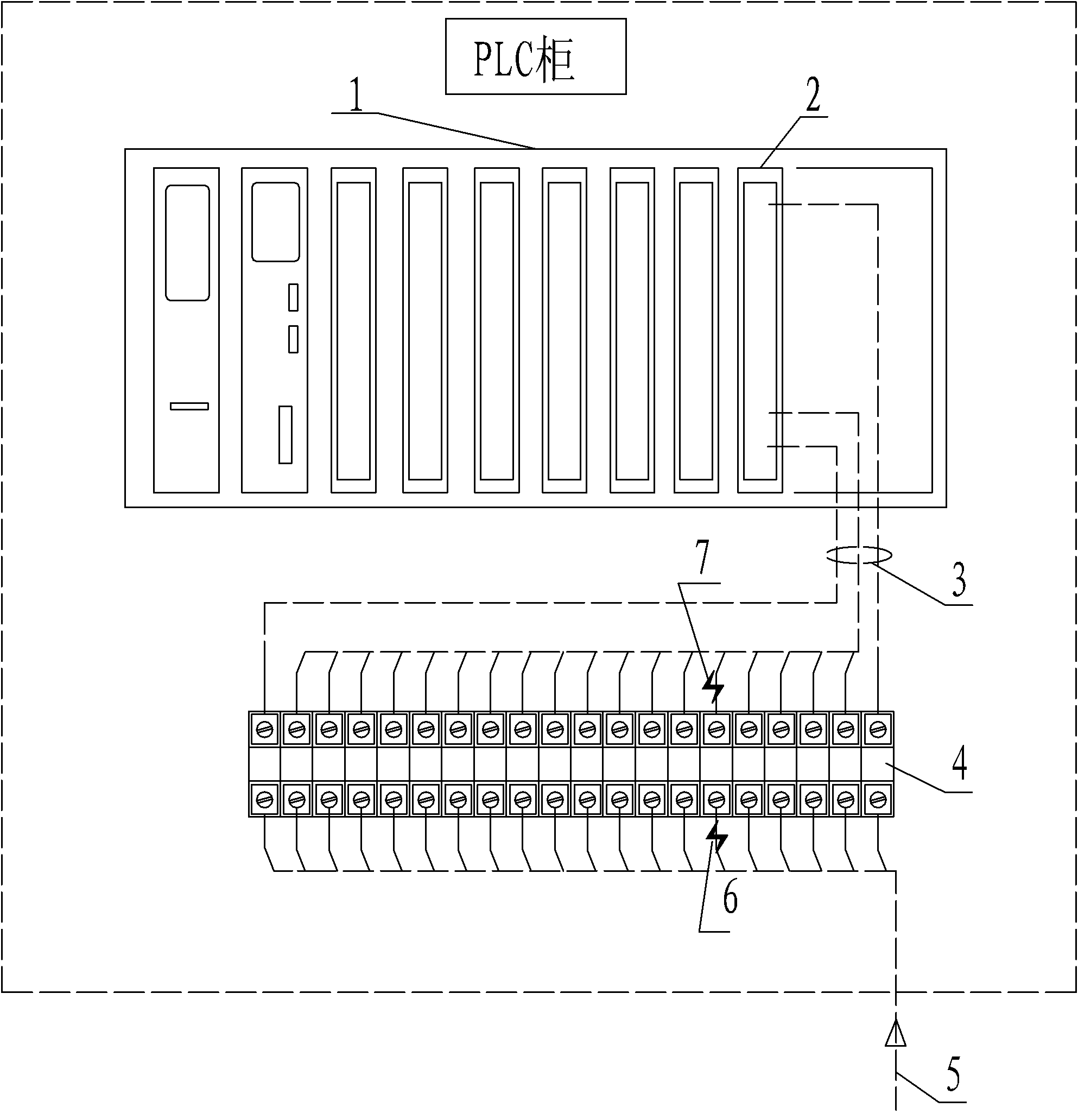 External device for preventing PLC module from being burnt out due to high input voltage