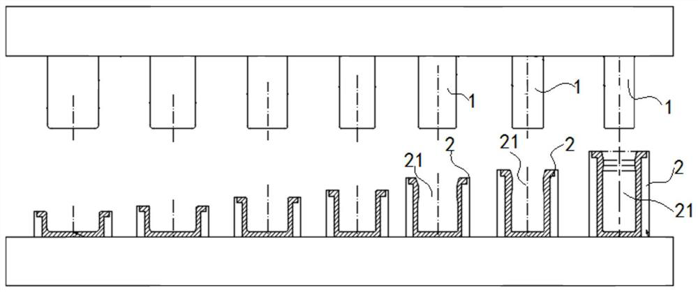 A High Thinning Ratio Deep Drawing Process for Deep Tube Parts