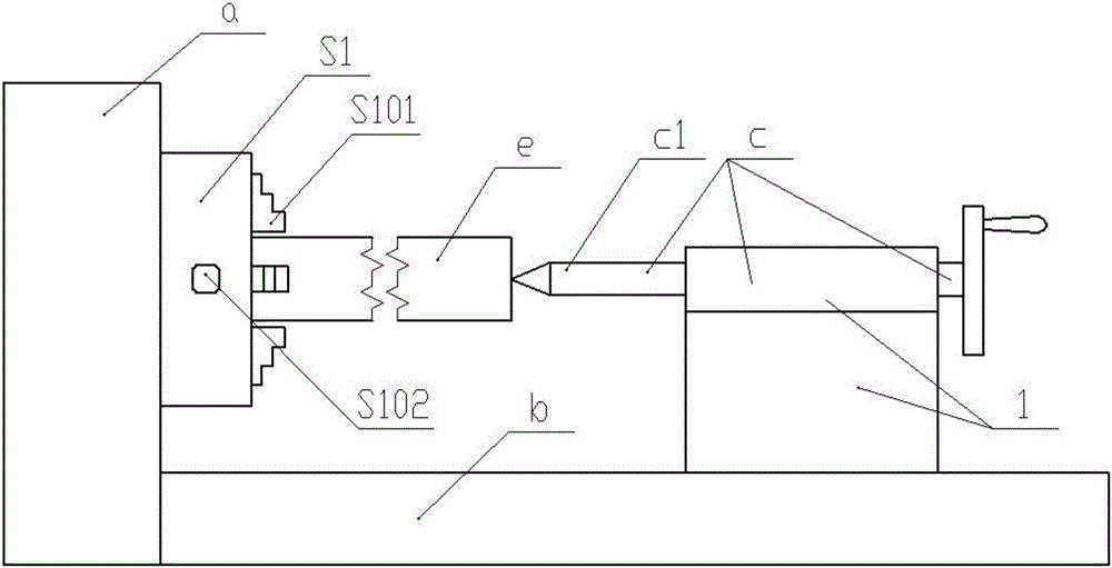 Pneumatic clamping general lathe