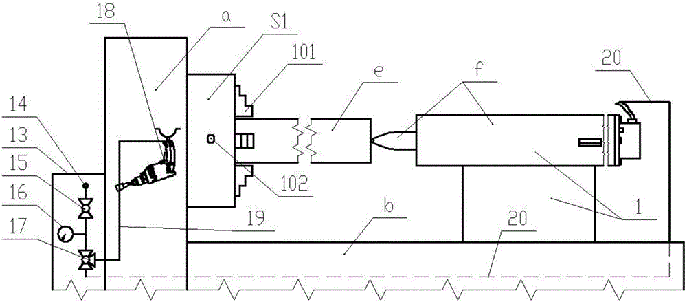 Pneumatic clamping general lathe