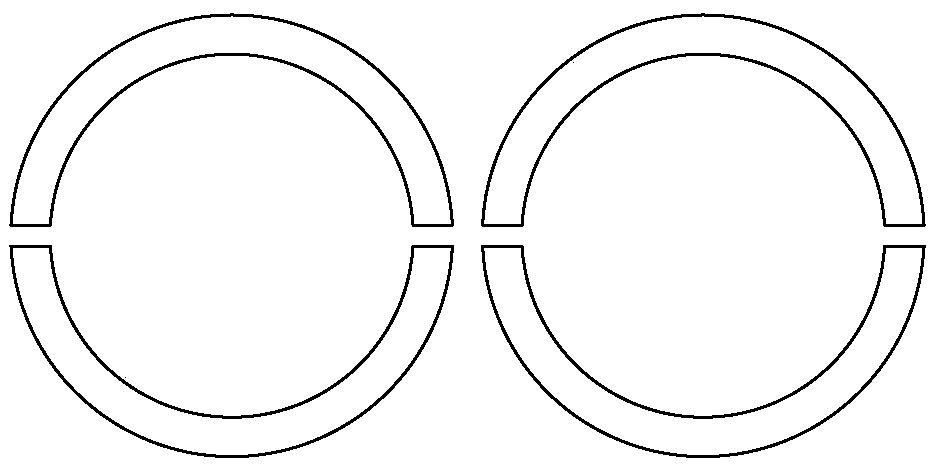 Method for spinning 8-shaped hollow staple fiber through regenerated polyester