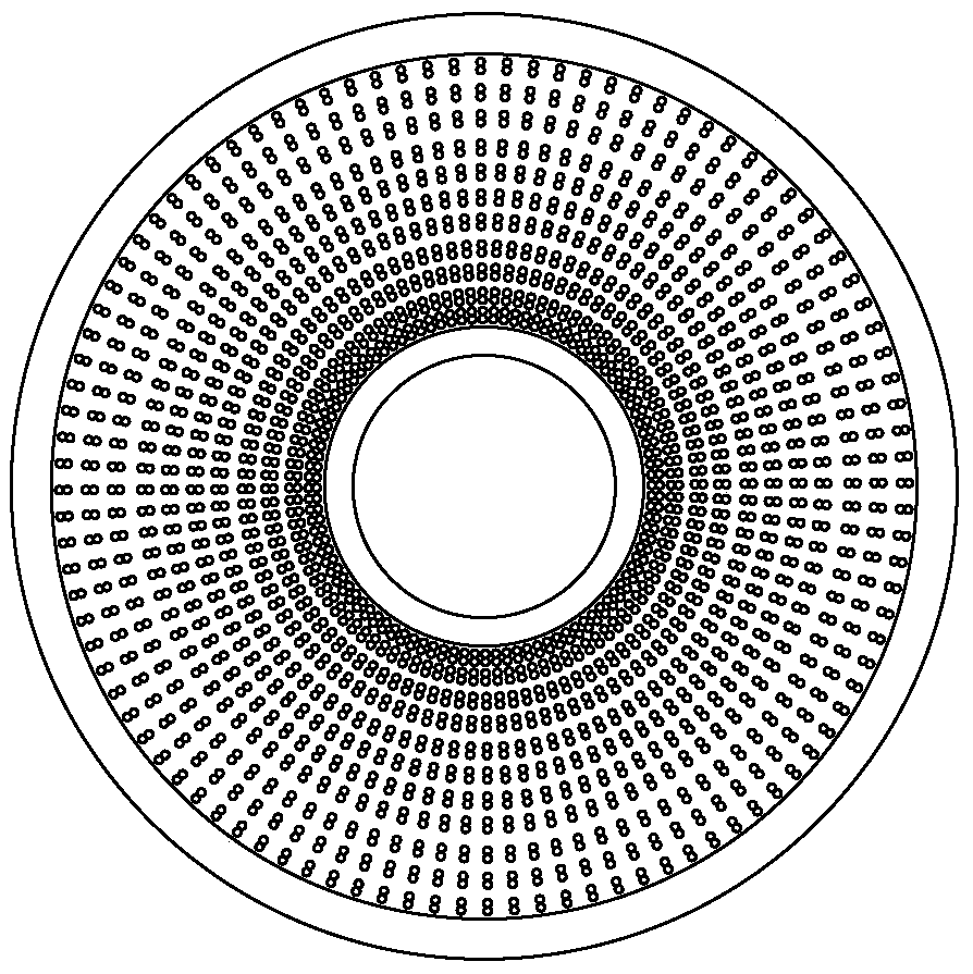 Method for spinning 8-shaped hollow staple fiber through regenerated polyester