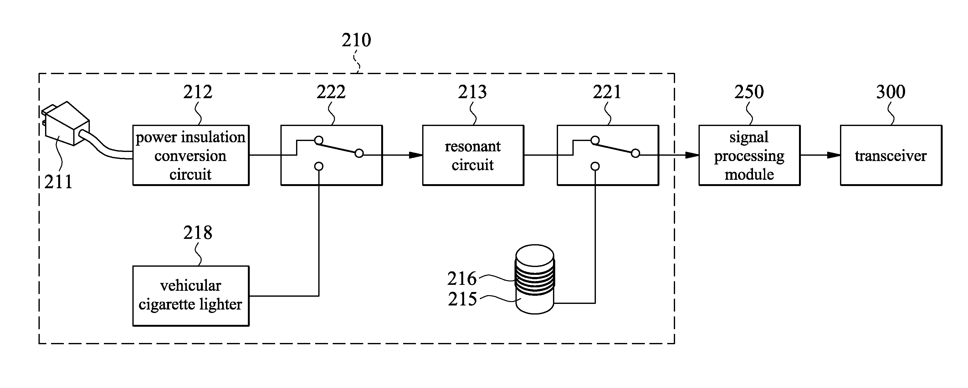 Radio signal receiving system