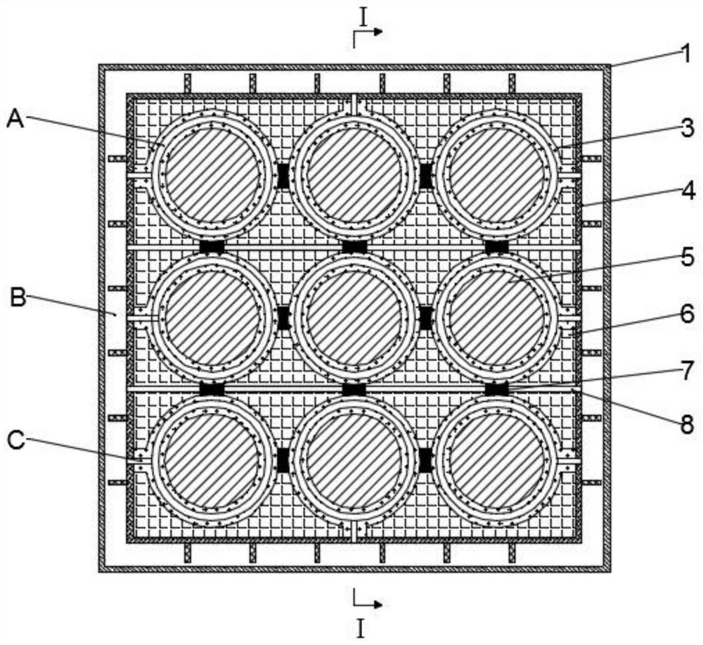 A liquid-cooled pure electric vehicle lithium battery thermal management device