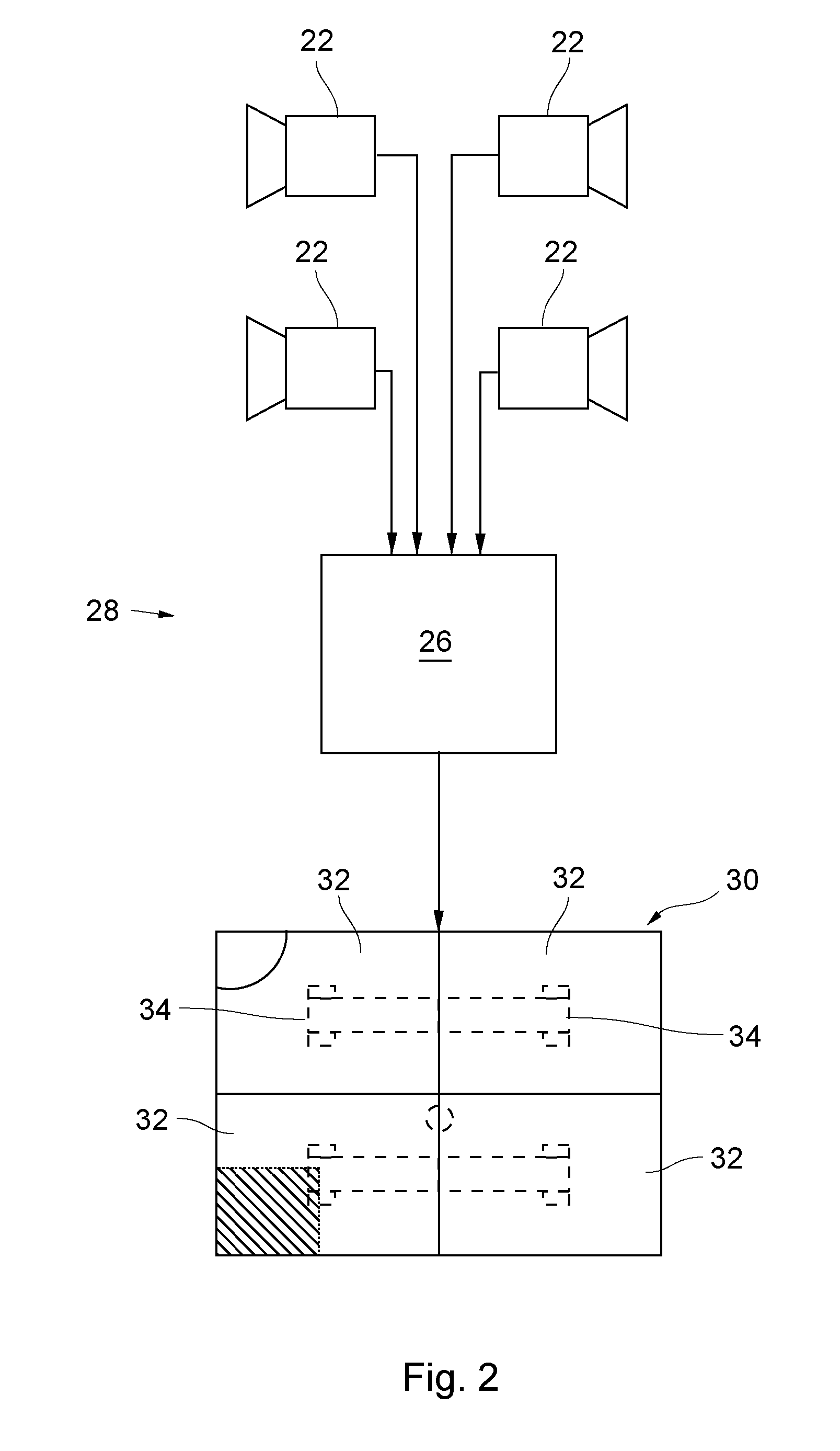 Utility vehicle with monitoring system for monitoring the position of the vehicle