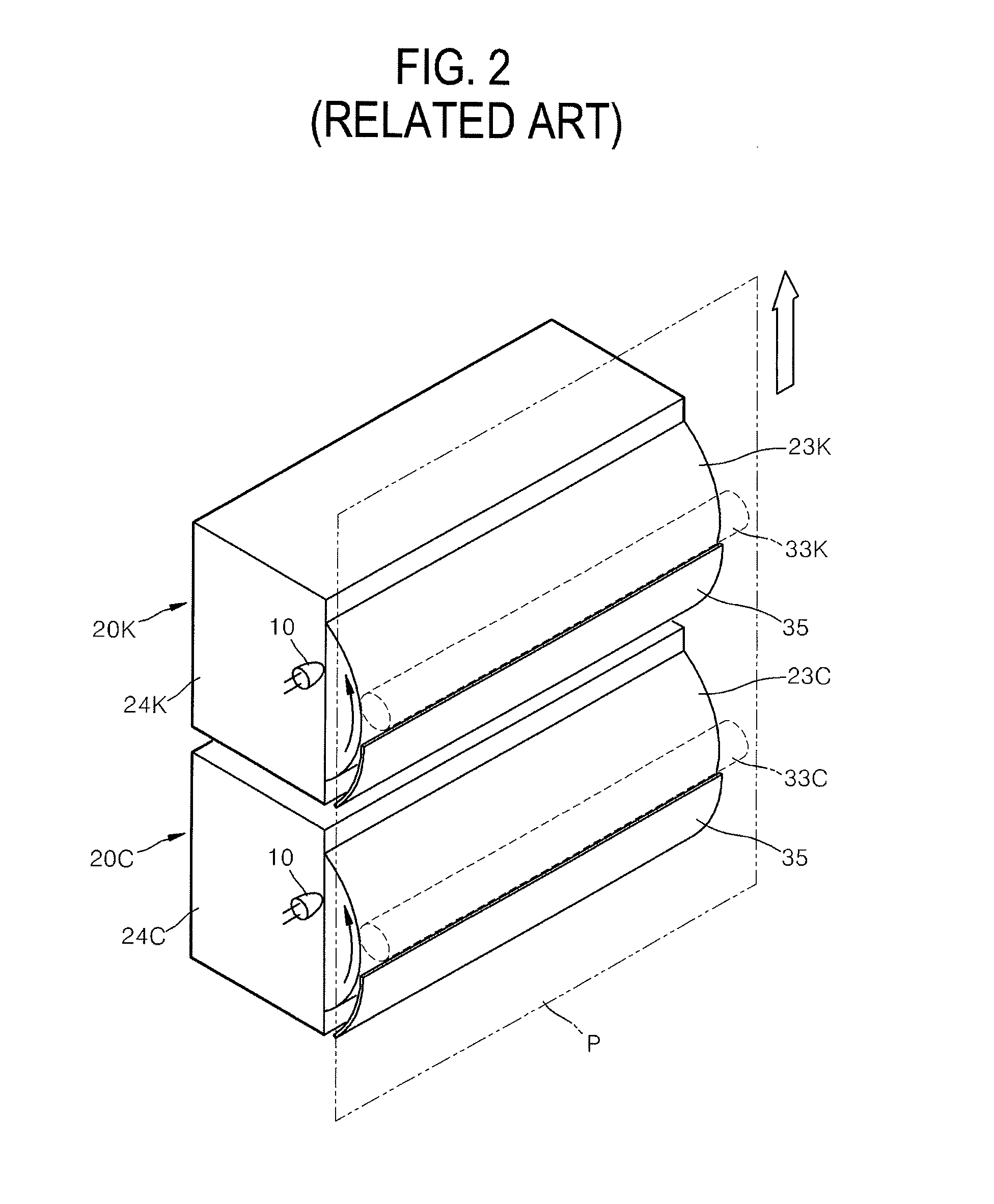 Image forming apparatus with a light scanning lamp blocking device, operating method thereof and a cartridge usable with the image forming apparatus