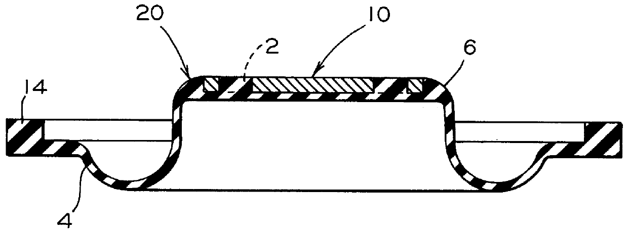 Diaphragm with modified insert