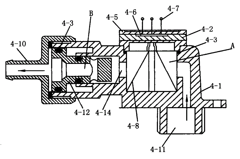 Semiconductor or optical energy heating central electric water heater with pressure reduction function