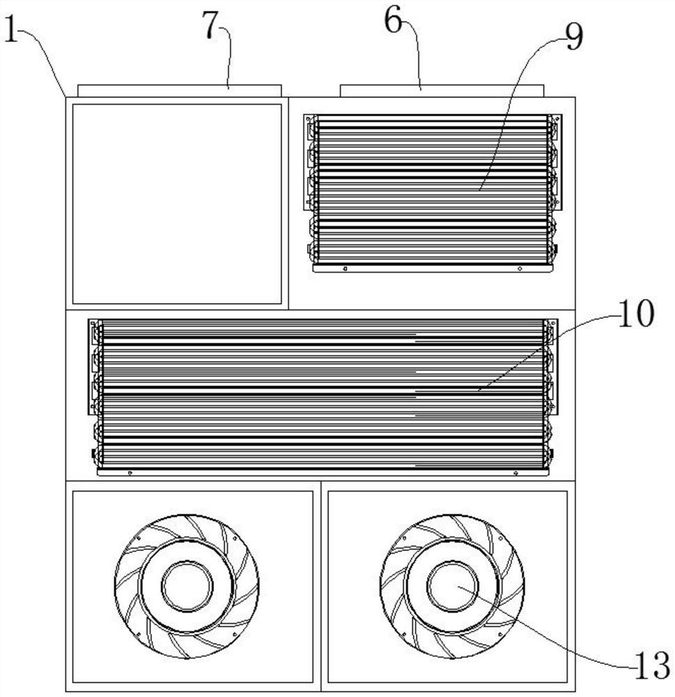 Integrated ambient air treatment device for medical negative pressure isolation cabin