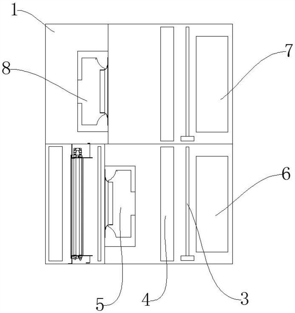 Integrated ambient air treatment device for medical negative pressure isolation cabin