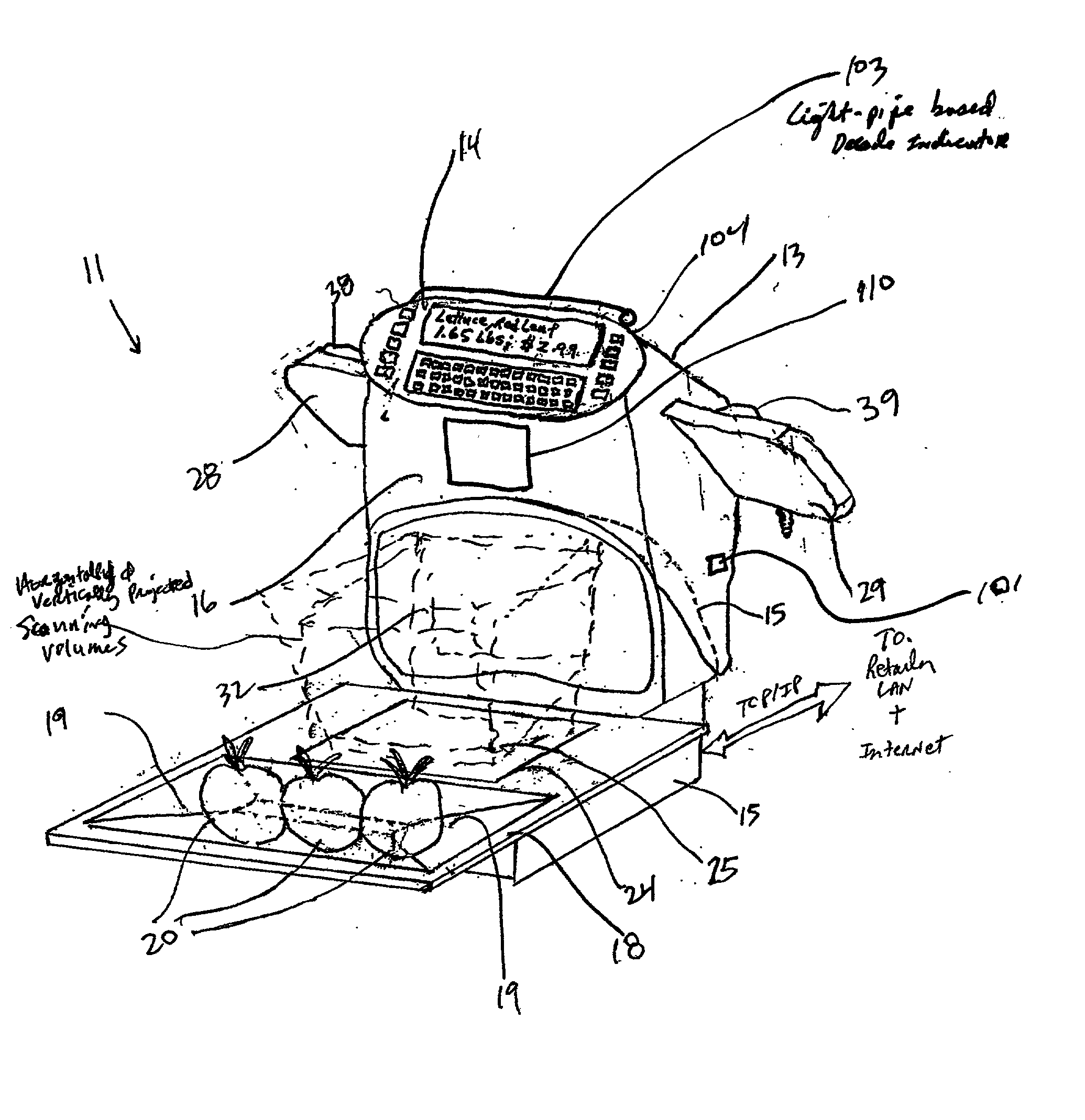 Point of sale (POS) based bar code reading systems having light-pipe based bar code read indication subsystems integrated therein