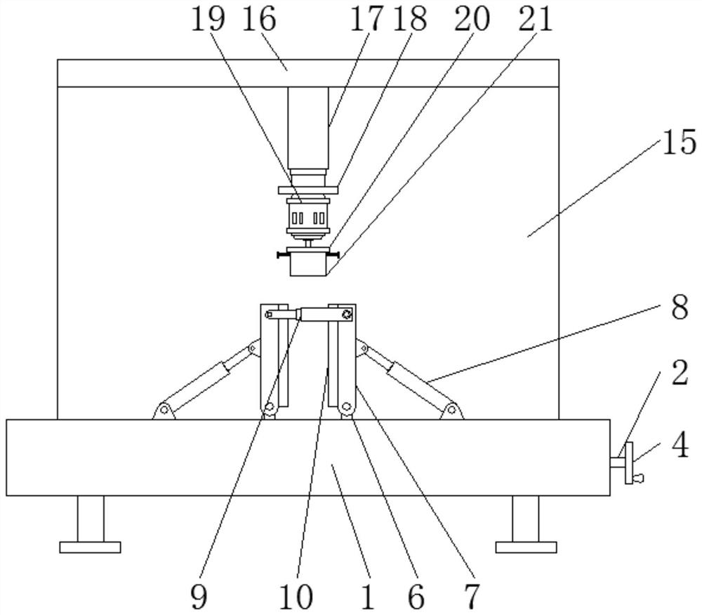 A kind of grinding device for optical fiber lens with adjustable radian