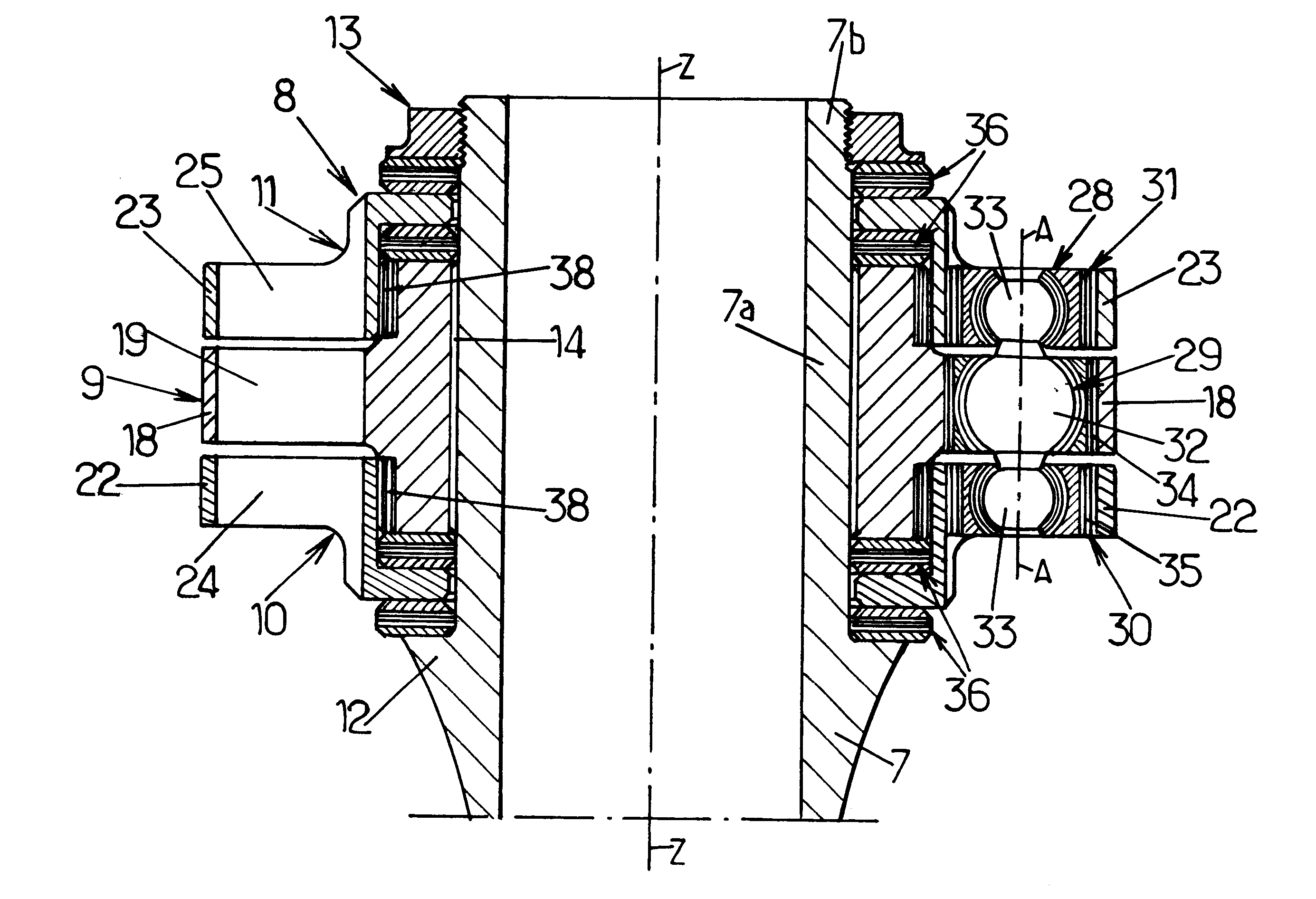 Constant velocity drive rotary-wing aircraft rotor with torque splitting differential