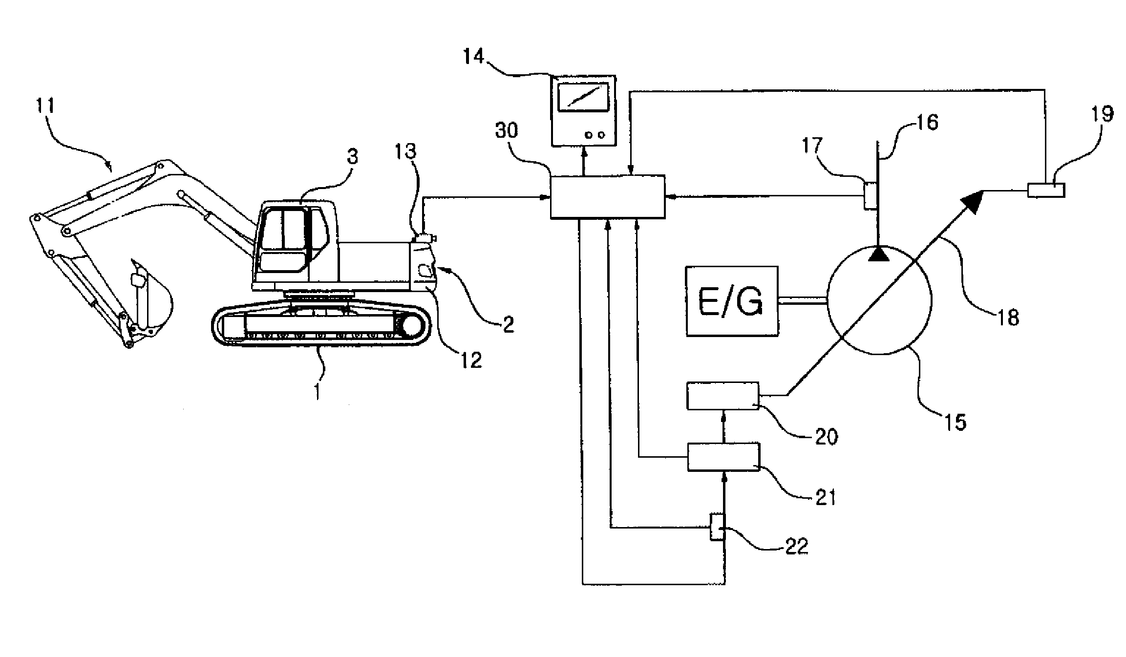 Construction equipment including rear view camera