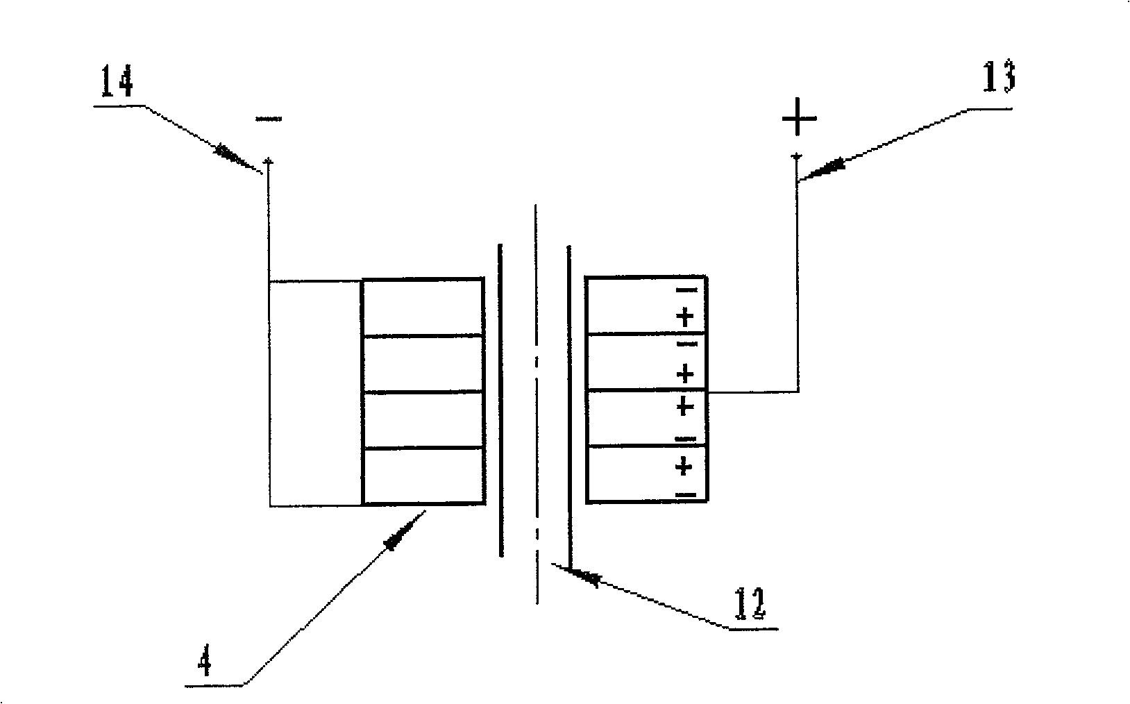 Double resonant vibrations and double promptings longitudinal vibration transducer