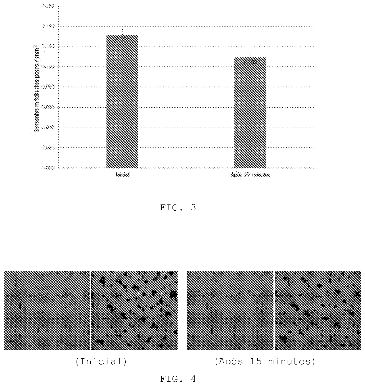 Topical cosmetic composition, use of the cosmetic composition and mask for facial application