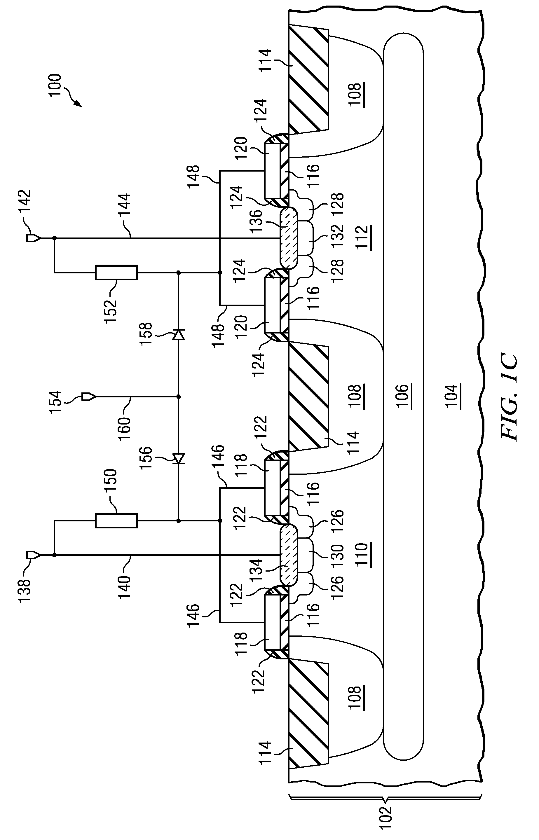 Bi-directional DMOS with common drain