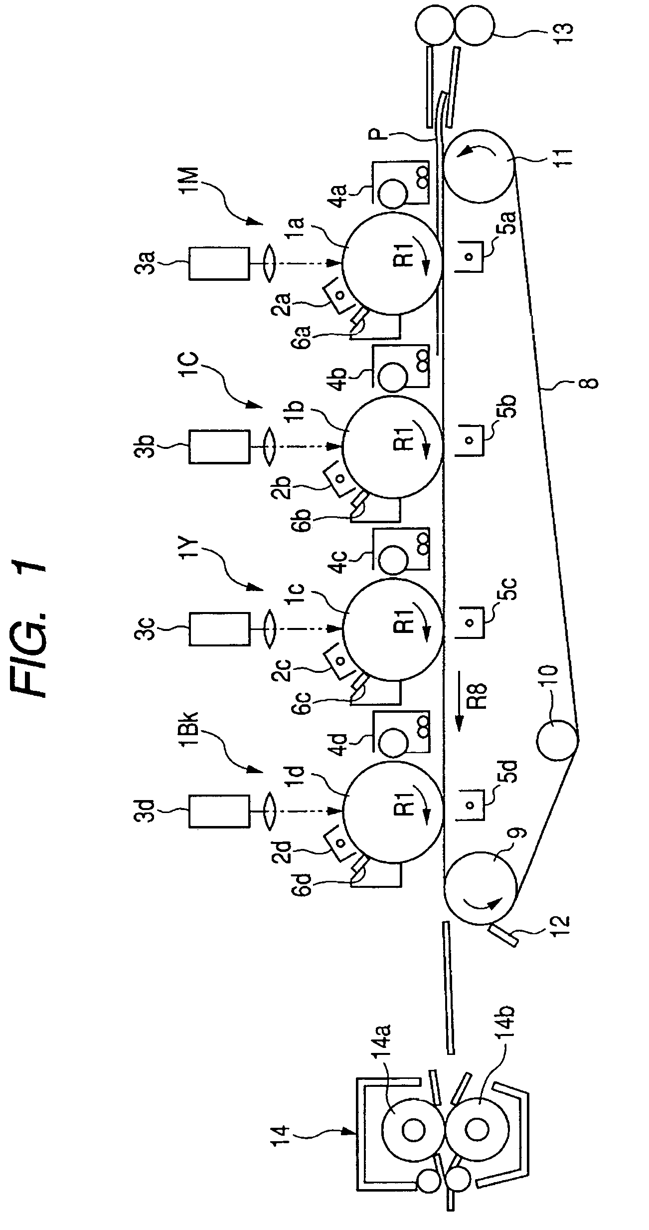 Image forming apparatus wherein a speed of a developed carrying member is controlled relative to a speed of an image bearing member